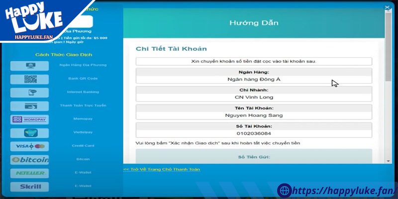 Phương thức giao dịch chuyển khoản phổ biến 